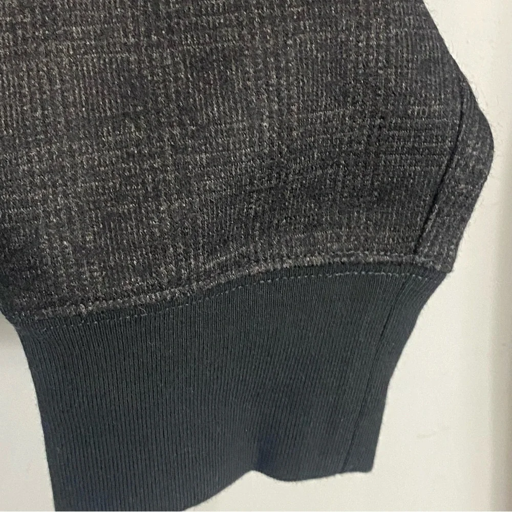 JOHN VARVATOS Zip Pocket Jogger Pant Size Medium Gray Plaid Sweatpants
